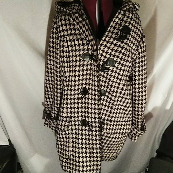 Charter Club Jackets & Blazers - Houndstooth wool coat 1X